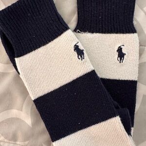 Polo by Ralph Lauren Men's Black and White Socks